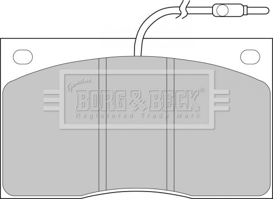 Borg & Beck BBP1065 - Brake Pad Set, disc brake autospares.lv