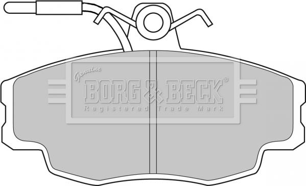 Borg & Beck BBP1062 - Brake Pad Set, disc brake autospares.lv