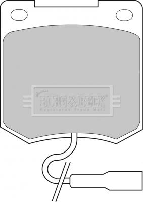 Borg & Beck BBP1000 - Brake Pad Set, disc brake autospares.lv