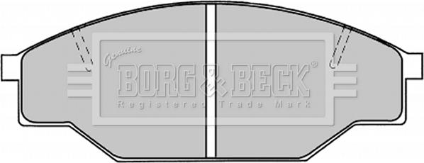 Borg & Beck BBP1019 - Brake Pad Set, disc brake autospares.lv
