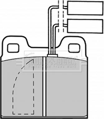 Borg & Beck BBP1012 - Brake Pad Set, disc brake autospares.lv