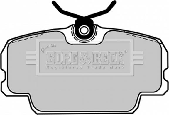 Borg & Beck BBP1084 - Brake Pad Set, disc brake autospares.lv