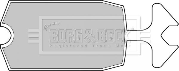 Borg & Beck BBP1034 - Brake Pad Set, disc brake autospares.lv