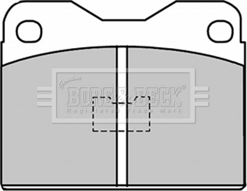 Borg & Beck BBP1033 - Brake Pad Set, disc brake autospares.lv