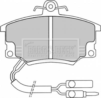 Borg & Beck BBP1037 - Brake Pad Set, disc brake autospares.lv