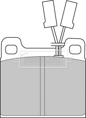 Borg & Beck BBP1025 - Brake Pad Set, disc brake autospares.lv