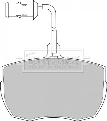 Borg & Beck BBP1026 - Brake Pad Set, disc brake autospares.lv