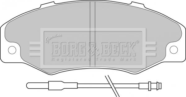 Borg & Beck BBP1078 - Brake Pad Set, disc brake autospares.lv