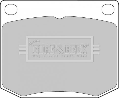 Borg & Beck BBP1072 - Brake Pad Set, disc brake autospares.lv