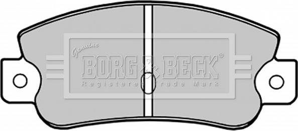 Borg & Beck BBP1193 - Brake Pad Set, disc brake autospares.lv