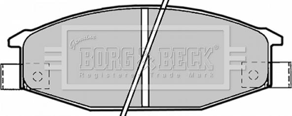 Borg & Beck BBP1192 - Brake Pad Set, disc brake autospares.lv