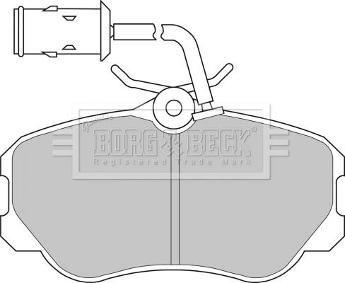 Borg & Beck BBP1141 - Brake Pad Set, disc brake autospares.lv