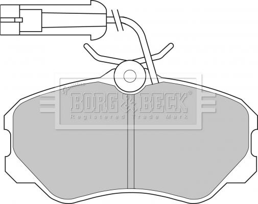 Borg & Beck BBP1142 - Brake Pad Set, disc brake autospares.lv