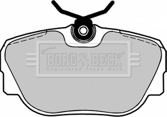 Borg & Beck BBP1155 - Brake Pad Set, disc brake autospares.lv