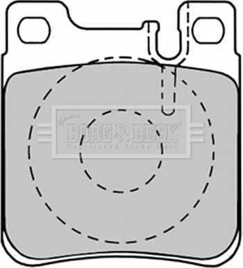 Borg & Beck BBP1150 - Brake Pad Set, disc brake autospares.lv