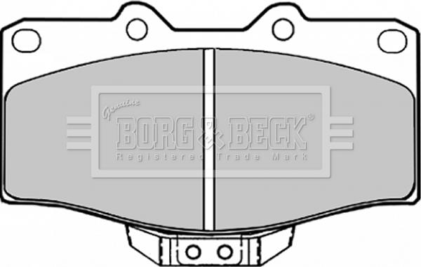 Borg & Beck BBP1152 - Brake Pad Set, disc brake autospares.lv