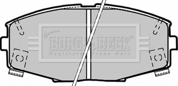 Borg & Beck BBP1164 - Brake Pad Set, disc brake autospares.lv