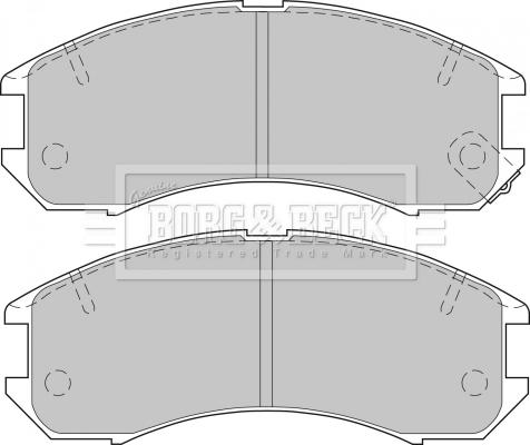 Borg & Beck BBP1162 - Brake Pad Set, disc brake autospares.lv