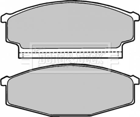 Borg & Beck BBP1167 - Brake Pad Set, disc brake autospares.lv