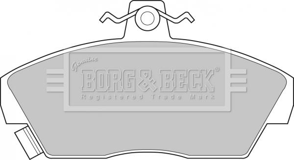 Borg & Beck BBP1109 - Brake Pad Set, disc brake autospares.lv