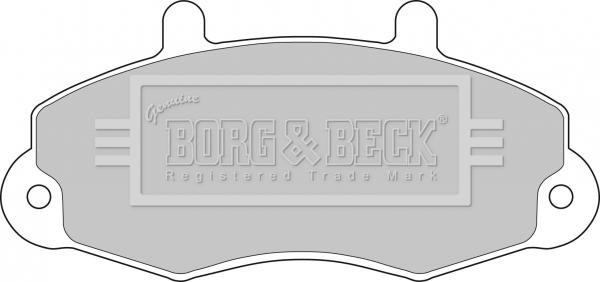 Borg & Beck BBP1107 - Brake Pad Set, disc brake autospares.lv