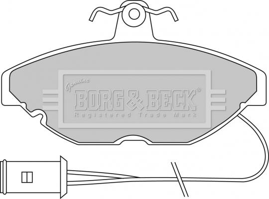 Borg & Beck BBP1115 - Brake Pad Set, disc brake autospares.lv