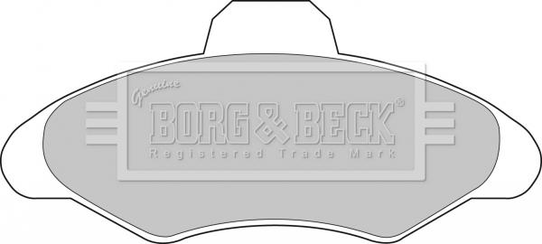 Borg & Beck BBP1116 - Brake Pad Set, disc brake autospares.lv