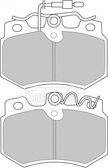 Borg & Beck BBP1111 - Brake Pad Set, disc brake autospares.lv