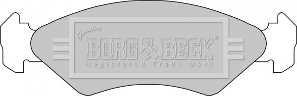 Borg & Beck BBP1112 - Brake Pad Set, disc brake autospares.lv