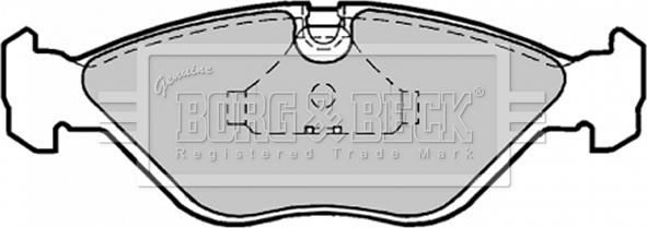 Borg & Beck BBP1186 - Brake Pad Set, disc brake autospares.lv