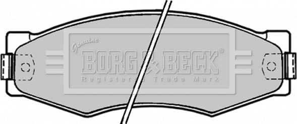 Borg & Beck BBP1180 - Brake Pad Set, disc brake autospares.lv