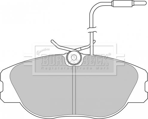 Borg & Beck BBP1134 - Brake Pad Set, disc brake autospares.lv