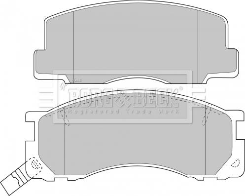 Borg & Beck BBP1131 - Brake Pad Set, disc brake autospares.lv