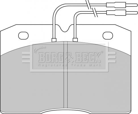 Borg & Beck BBP1133 - Brake Pad Set, disc brake autospares.lv