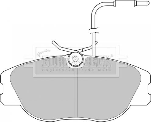 Borg & Beck BBP1129 - Brake Pad Set, disc brake autospares.lv