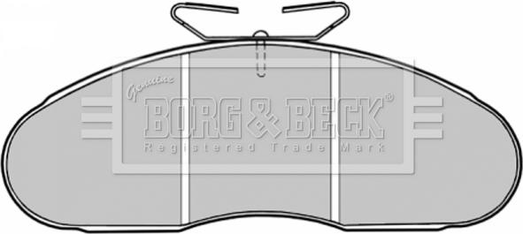 Borg & Beck BBP1126 - Brake Pad Set, disc brake autospares.lv