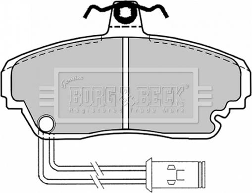 Borg & Beck BBP1128 - Brake Pad Set, disc brake autospares.lv