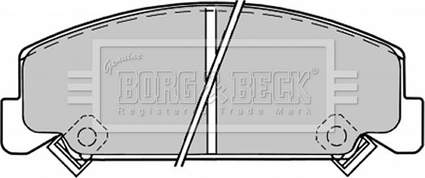 Borg & Beck BBP1176 - Brake Pad Set, disc brake autospares.lv