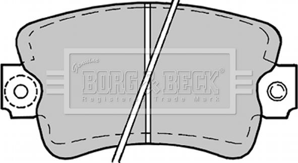 Borg & Beck BBP1178 - Brake Pad Set, disc brake autospares.lv