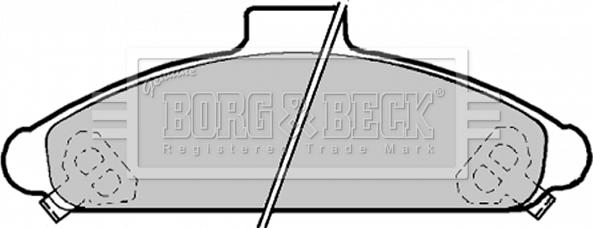 Borg & Beck BBP1172 - Brake Pad Set, disc brake autospares.lv