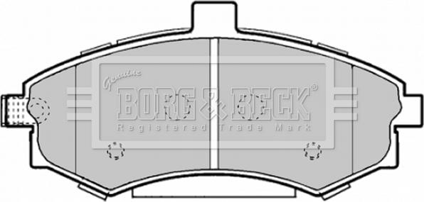 Borg & Beck BBP1896 - Brake Pad Set, disc brake autospares.lv