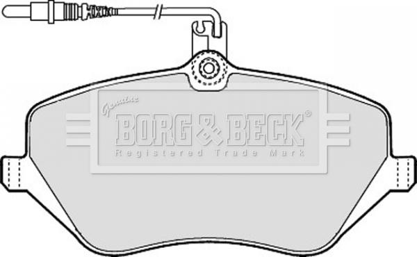 Borg & Beck BBP1898 - Brake Pad Set, disc brake autospares.lv