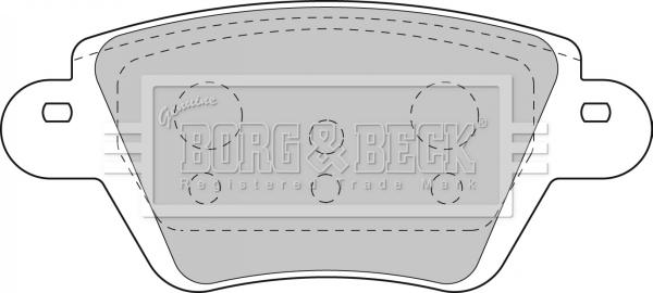 Borg & Beck BBP1892 - Brake Pad Set, disc brake autospares.lv