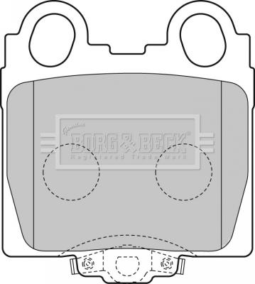 Borg & Beck BBP1849 - Brake Pad Set, disc brake autospares.lv