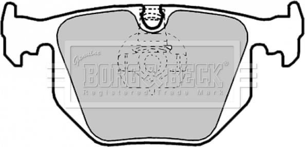 Borg & Beck BBP1844 - Brake Pad Set, disc brake autospares.lv