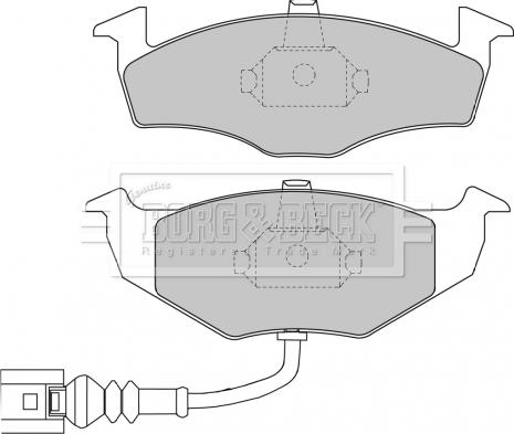 Borg & Beck BBP1846 - Brake Pad Set, disc brake autospares.lv