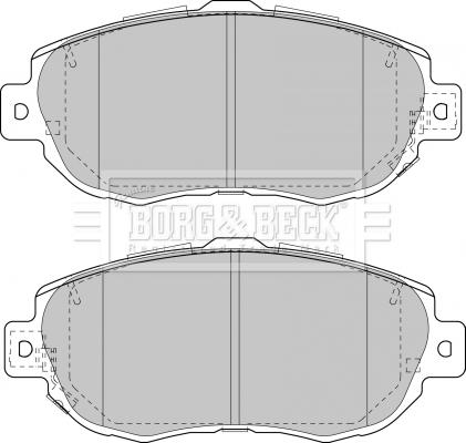 Borg & Beck BBP1848 - Brake Pad Set, disc brake autospares.lv