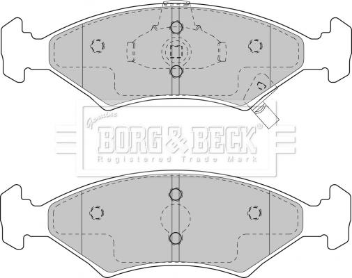 Borg & Beck BBP1865 - Brake Pad Set, disc brake autospares.lv