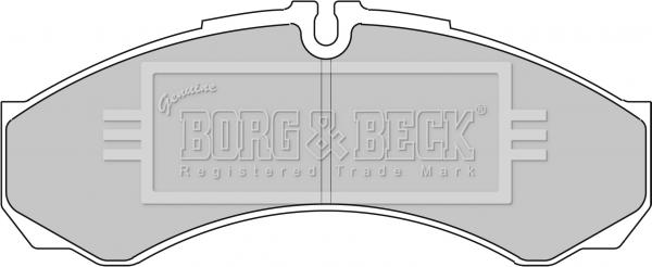 Borg & Beck BBP1862 - Brake Pad Set, disc brake autospares.lv