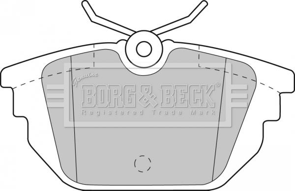 Borg & Beck BBP1867 - Brake Pad Set, disc brake autospares.lv